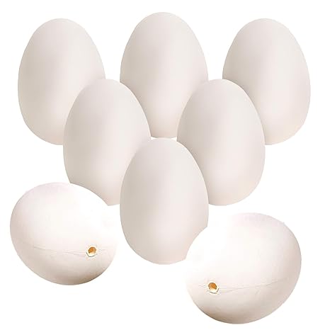 Set da 80 Decorazioni pasquali e iniziate a colorare Insieme khevga Deco Pasqua Uova di Pasqua Bianche